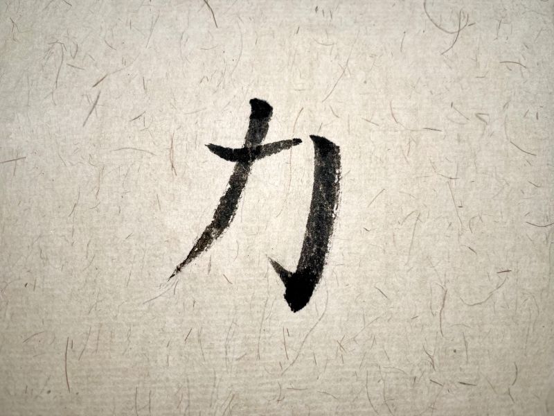 chinese character strength with regular script