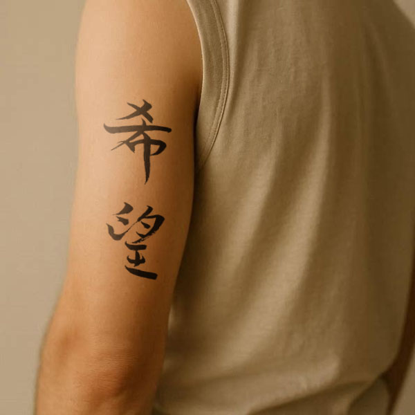 Chinese tattoo for hope