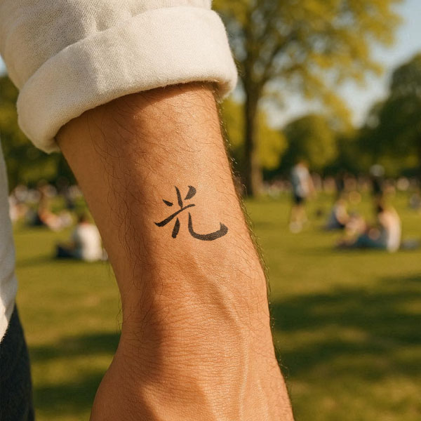 Chinese tattoo for light