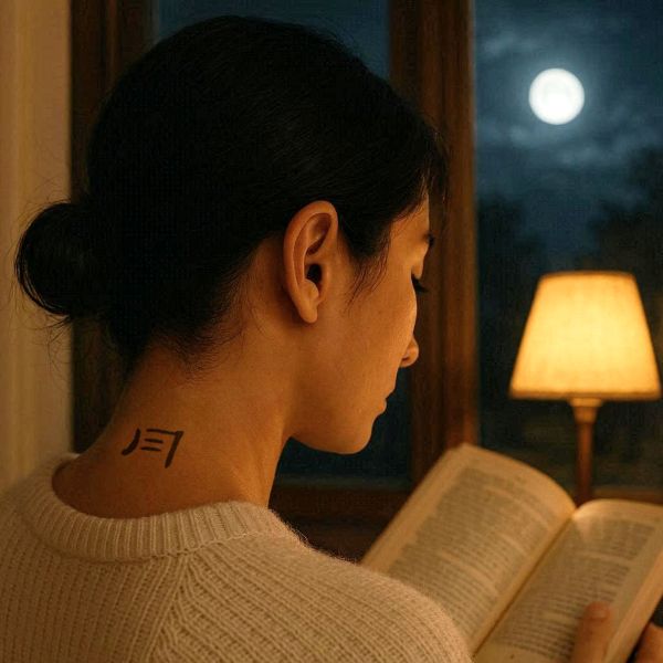Chinese tattoo for moon