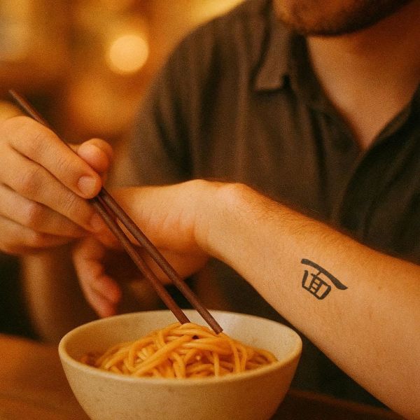 Chinese tattoo for noodles