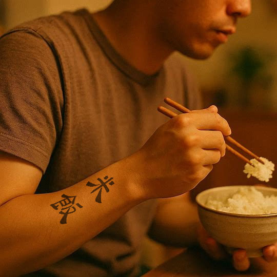 Chinese tattoo for rice